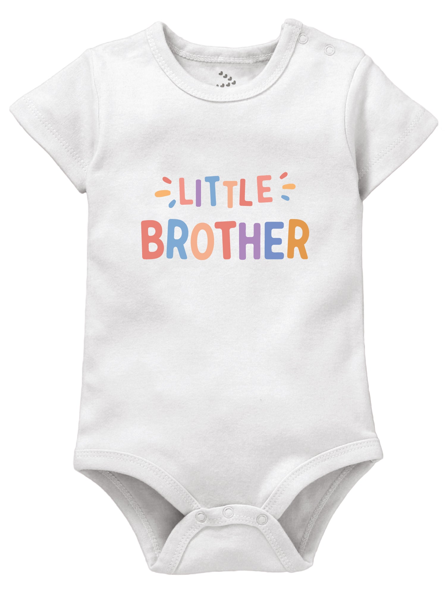 Little Brother/Sister Colourful Text - Onesie