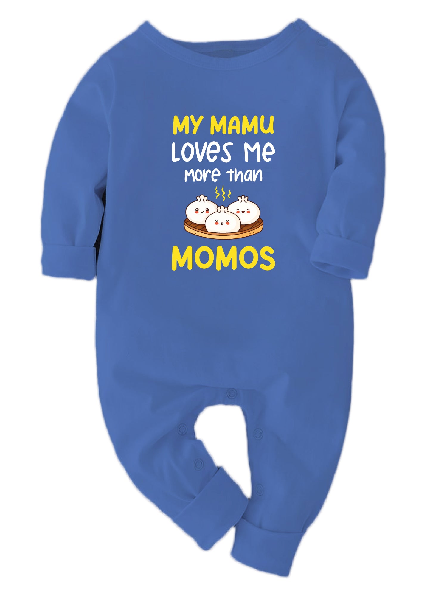 My Mamu Loves Me More Than Momos  - Bodysuit