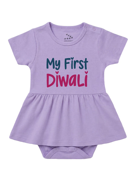 My First Diwali - Bodysuit Dress