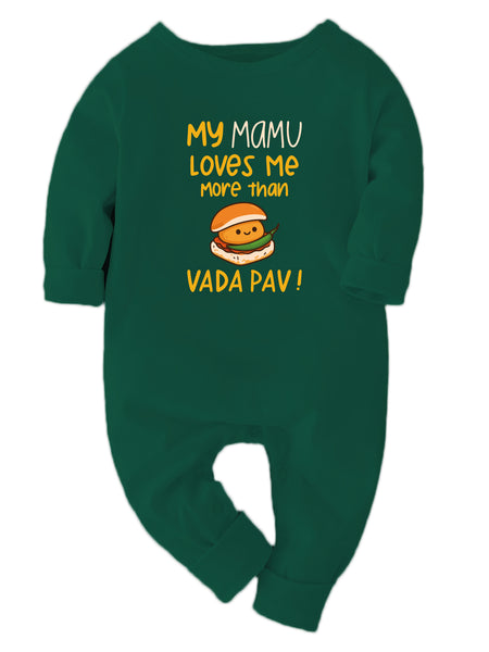 Mamu Loves Me More Than Vadapav  - Bodysuit