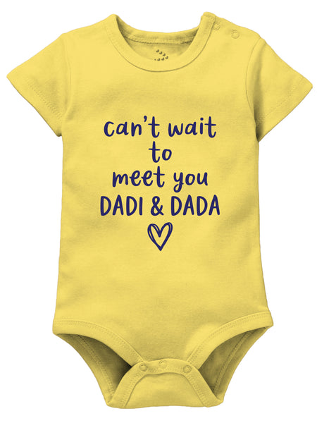 Can’t Wait To Meet You Dadi and Dada - Onesie