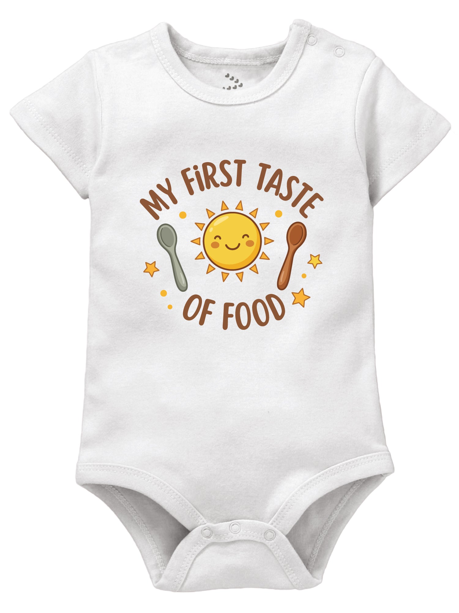 My First Taste of Food Printed Annaprashan Theme - Onesie