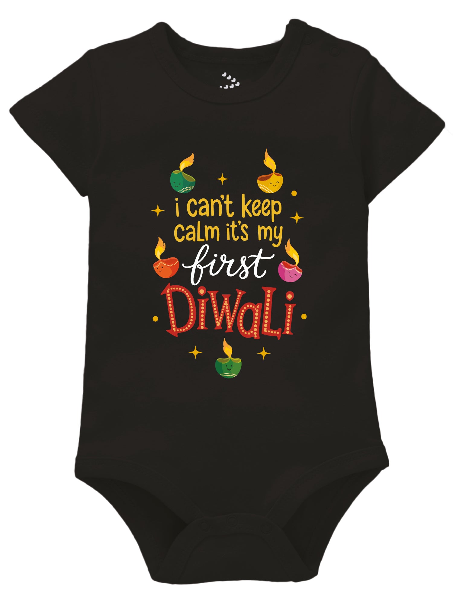 I Cant's Keep Calm It's My First Diwali Printed - Onesie
