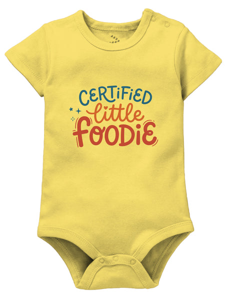 Certified Little Foodie Printed Annaprashan Theme - Onesie