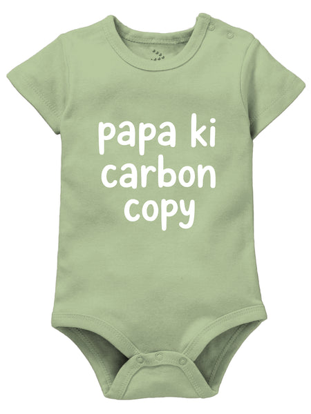 Papa Ki Carbon Copy Text - Onesie