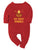 My First Diwali Diya Printed - Red Bodysuit