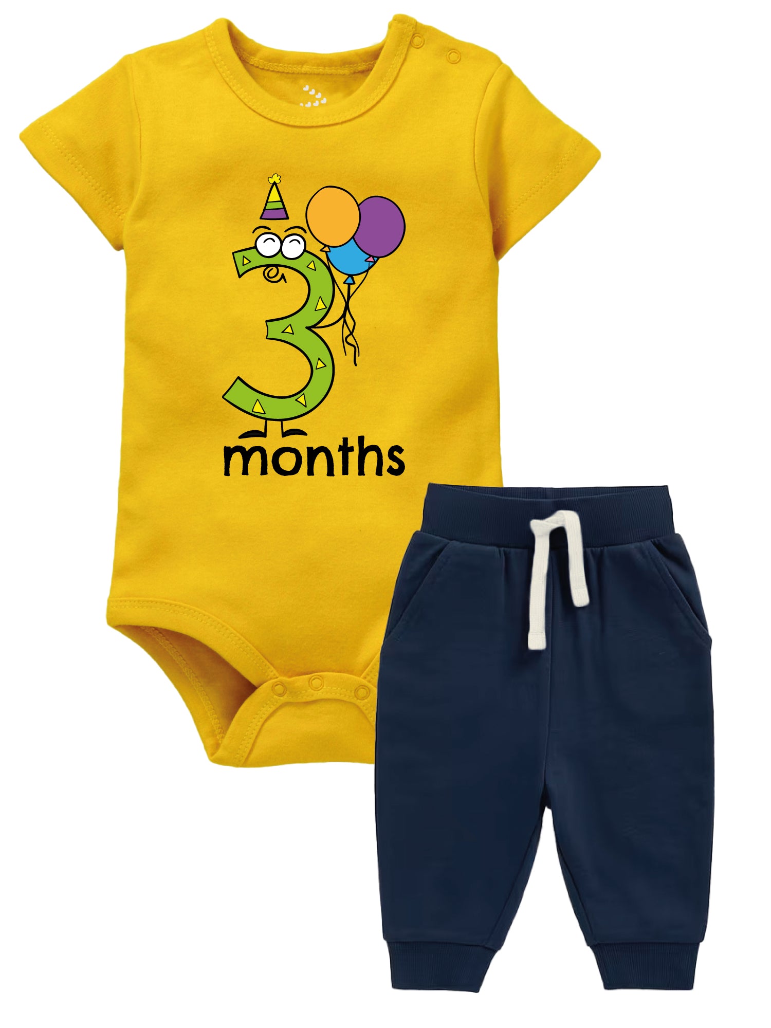 3 Months - Onesie And Joggers Set