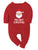 My First Christmas Santa Printed - Full Sleeve Bodysuit