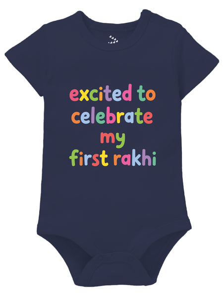 Excited To Celebrate My First Rakhi - Onesie