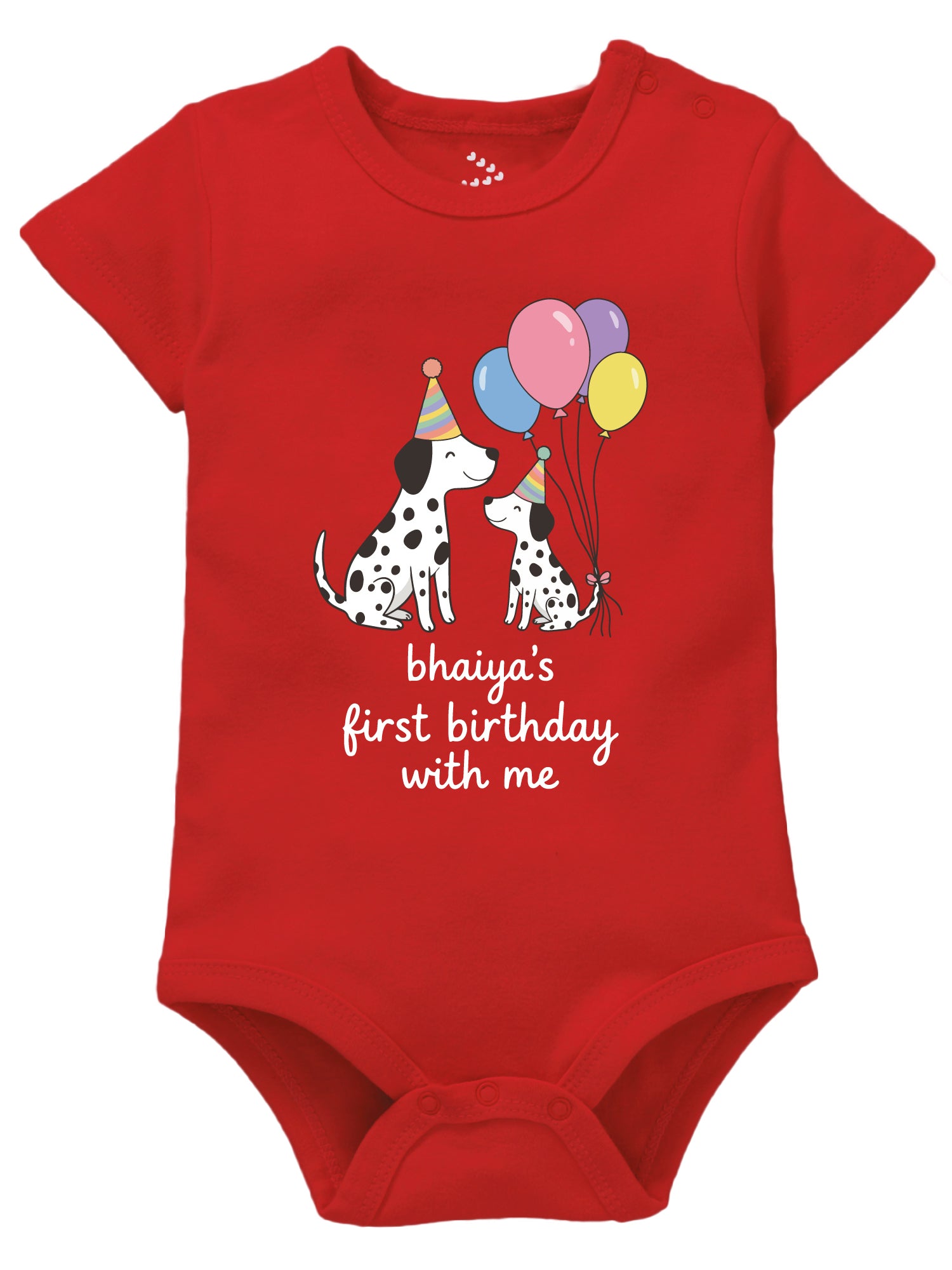 Bhaiya's First Birthday With Me Doggy - Onesie