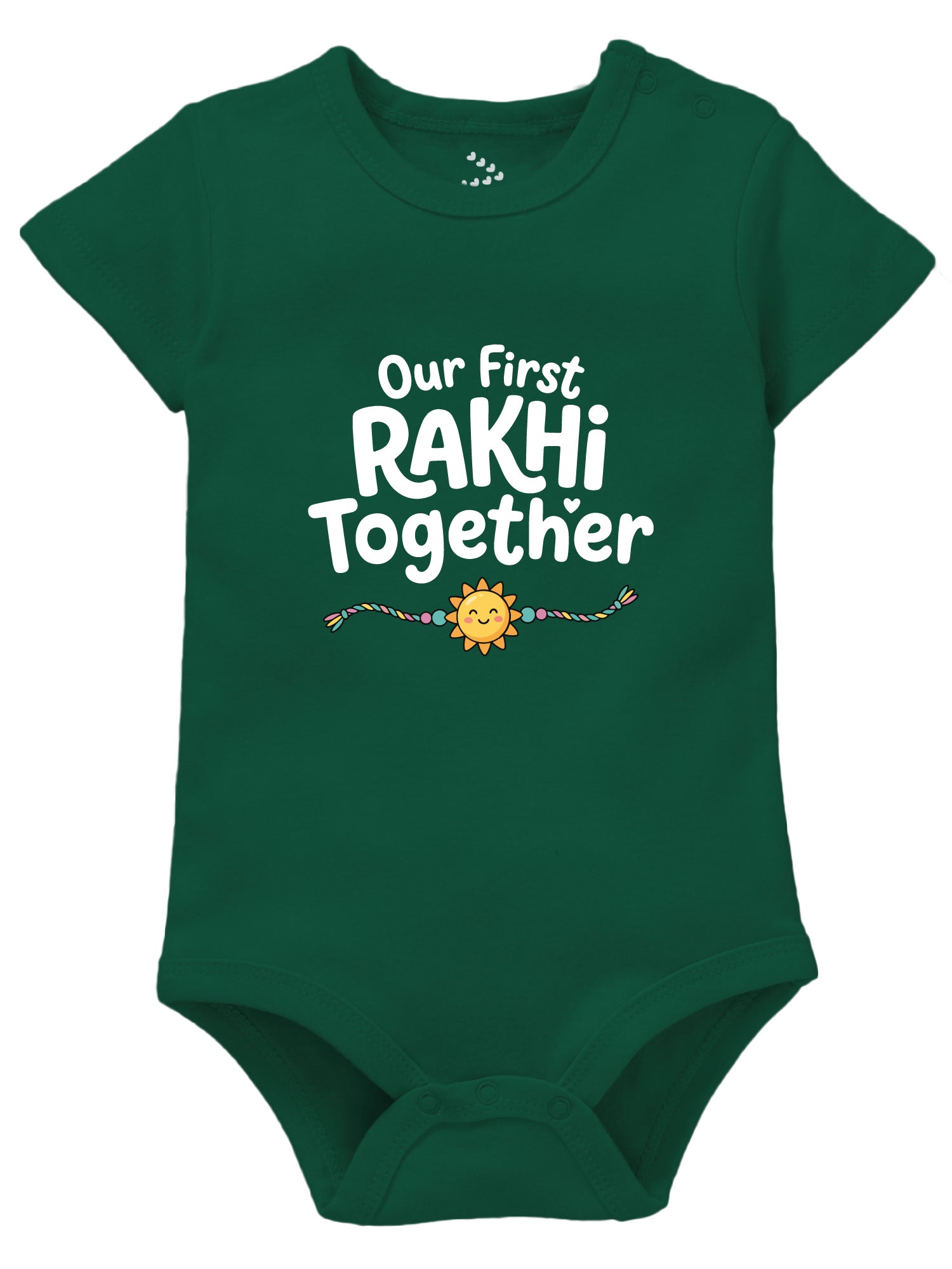 Our First Rakhi Together with Names - Customized Onesies