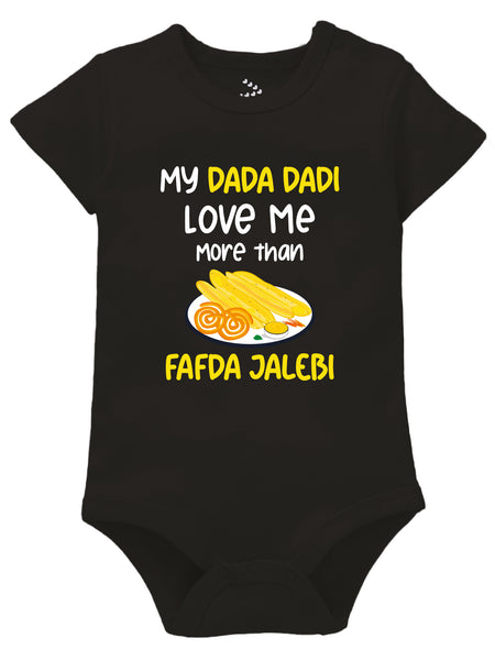 My Dada Dadi Love Me More Than Fafda Jalebi - Onesie