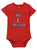 A red onesie with the text 'MY 1ST DIWALI' printed on the front, suitable for babies celebrating their first Diwali.