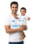 Argentina Football Father & Baby Matching Outfit - T-Shirt and Romper
