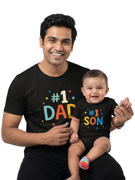 #Dad & #1 Son- T-shirt & Onesie