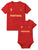 Portugal Football Father & Baby Matching Outfit - T-Shirt and Romper
