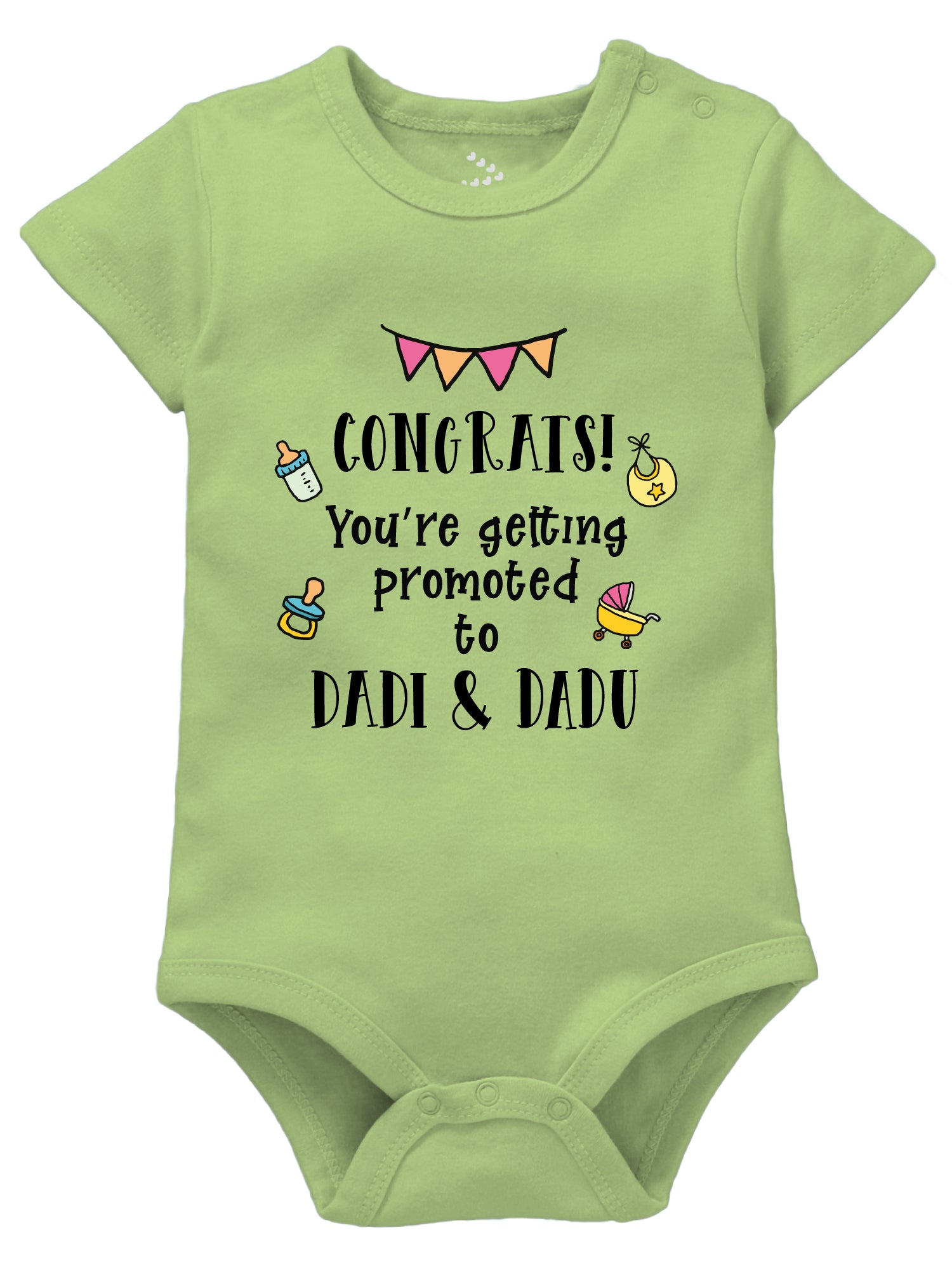 Congrats Promoted to Dada & Dadi - Melange Onesie