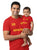 Spain Football Father & Baby Matching Outfit - T-Shirt and Romper