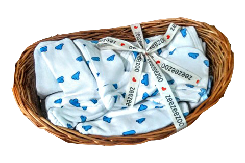 Clouds Baby Essential Gift Basket (5pc)
