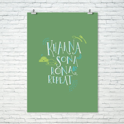 Khaana Sona Rona Wall Print