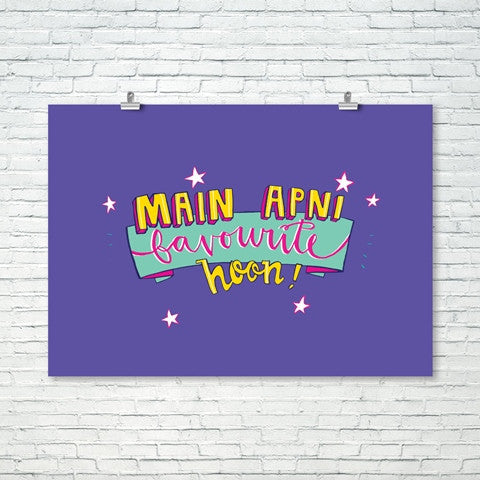 Main Apni Favourite Hoon Wall Print