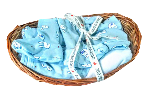 Rabbits Baby Essential Gift Basket (5pc)