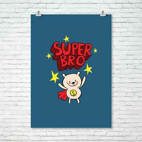Super Bro Wall Print