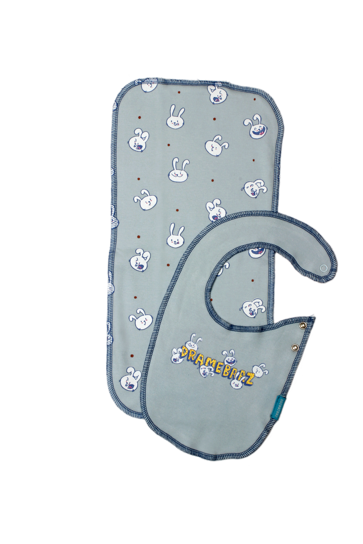 Dramebaaz - Bib and Burp Cloth Set