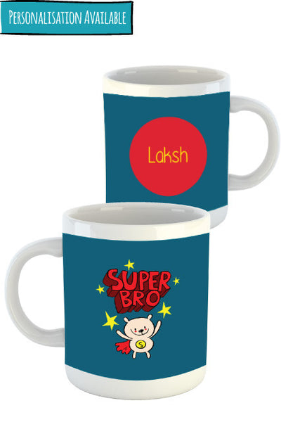 Super Bro Personalised mug gift for brother Zeezeezoo